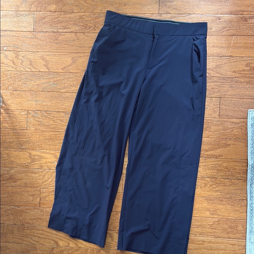 Athleta pants snap leg wide leg